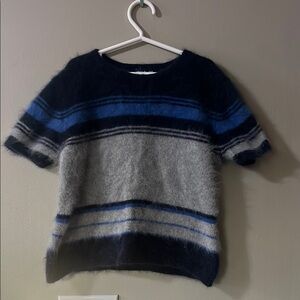 Limited Too Cozy Dark Blue Angora Blend Sweater